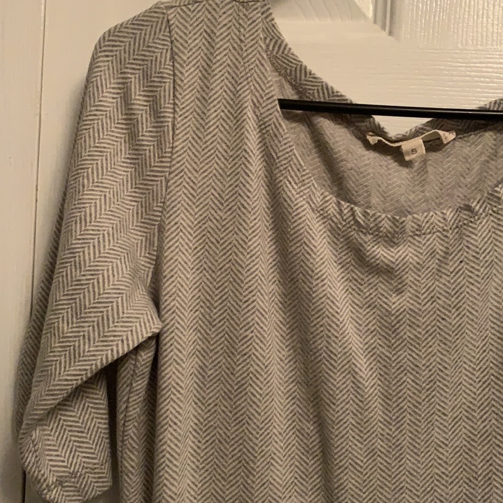 Synergy Organic herringbone soft mid length dress Size Small w/pockets - Picture 5 of 16